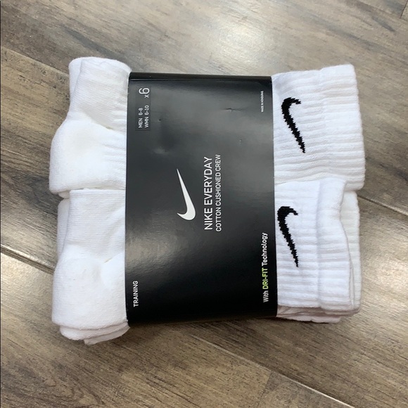NIKE EVERYDAY COTTON CUSHIONED CREW WOMEN’S SOCKS - Picture 5 of 14